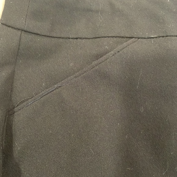 Black Chico’s zipper front pants two front pockets 2 back pockets side 2 12-14 - Picture 2 of 4